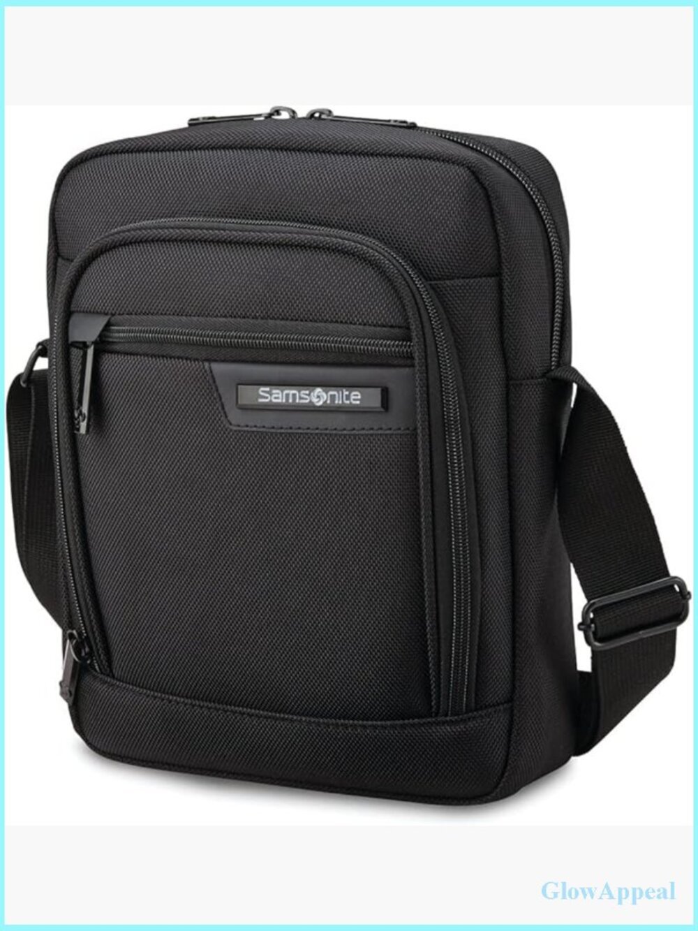 Padded RFID Crossbody Bag with Tablet Compartment Adjustable Strap